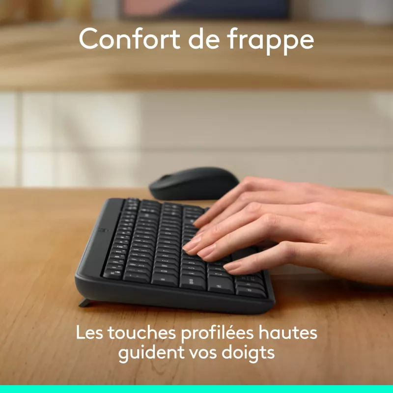 Logitech MK250 - set tastiera e mouse - wireless