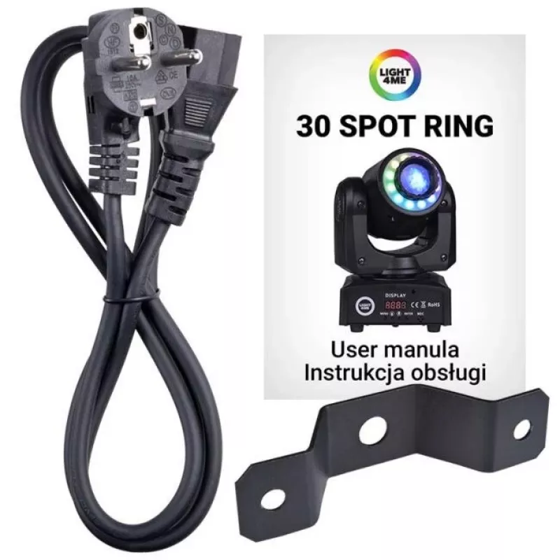 LIGHT4ME 30 SPOT RING - faretto LED moving-head, 30 W