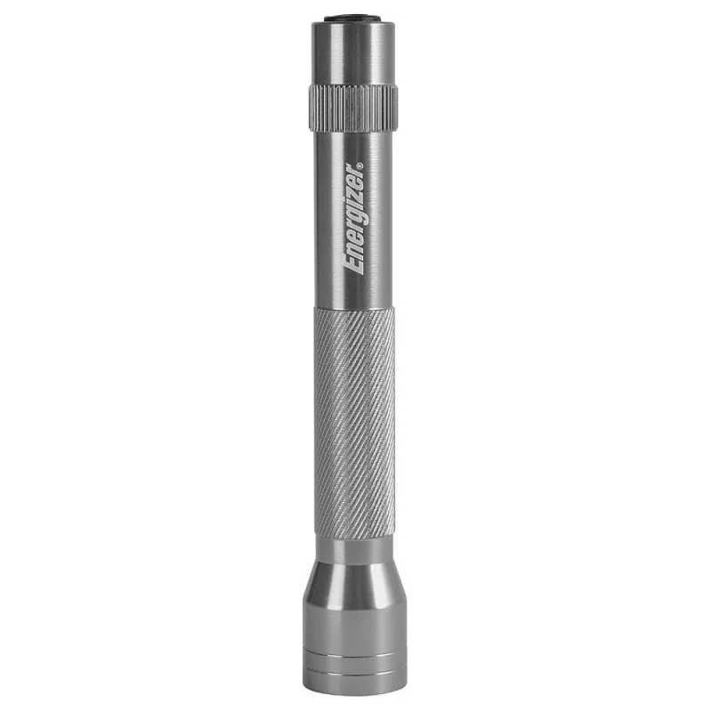 Torcia LED in metallo 90 lumen argento