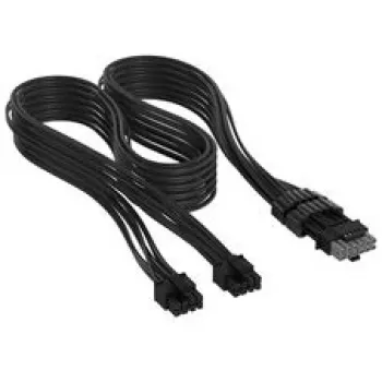 Corsair cavo Premium-Sleeved 2x 8-Pin a 12V-2x6, per alimentatore Type-5 – nero