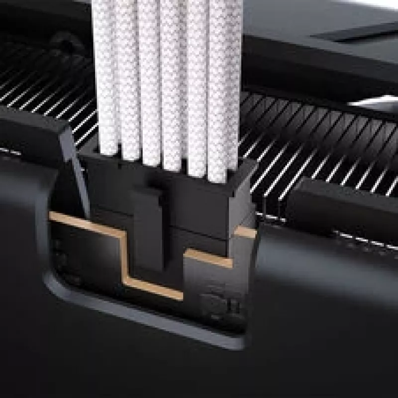Corsair cavo Premium-Sleeved 2x 8-Pin a 12V-2x6, per alimentatore Type-5 – bianco