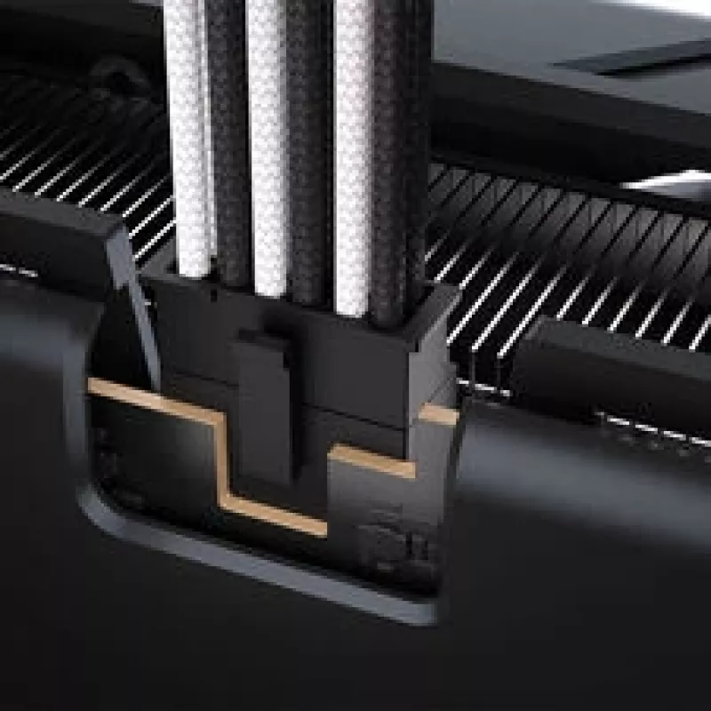 Corsair cavo Premium-Sleeved da 12V-2x6 a 12V-2x6, universale - nero/bianco