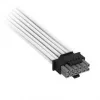 Corsair cavo Premium-Sleeved da 12V-2x6 a 2x 6+2-Pin PCIe, universale - bianco