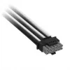 Corsair cavo Premium-Sleeved da 12V-2x6 a 2x 6+2-Pin PCIe, universale – nero/bianco