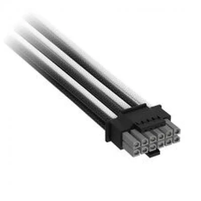 Corsair cavo Premium-Sleeved da 12V-2x6 a 2x 6+2-Pin PCIe, universale – nero/bianco