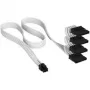 Corsair cavo di alimentazione SATA 4x Premium-Sleeved, per alimentatore Type-5 - bianco