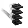 Corsair cavo di alimentazione SATA 4x Premium-Sleeved, per alimentatore Type-5 - bianco