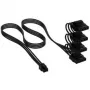 Corsair cavo 4-Pin-Molex 4x Premium-Sleeved, per alimentatore Type-5 - nero