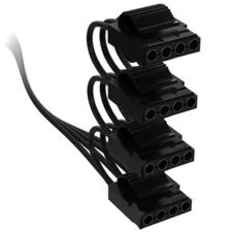 Corsair cavo 4-Pin-Molex 4x Premium-Sleeved, per alimentatore Type-5 - nero
