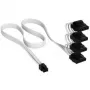 Corsair cavo 4-Pin-Molex 4x Premium-Sleeved, per alimentatore Type-5 - bianco