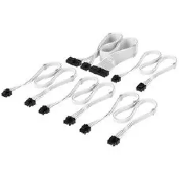 Corsair set di cavi, Type 4, DC-Kabel Starter-Kit, singolarmente sleeved - bianco