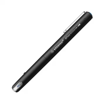 Penna fineliner Stabilo dr!ver Medium (0,8 mm) - inchiostro blu, fusto nero