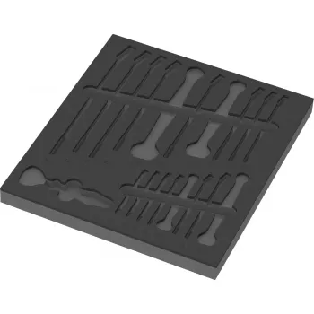9831 inserto in schiuma per 6003 Joker Set 1 (nero/grigio, per carrello officina Tool Rebel)