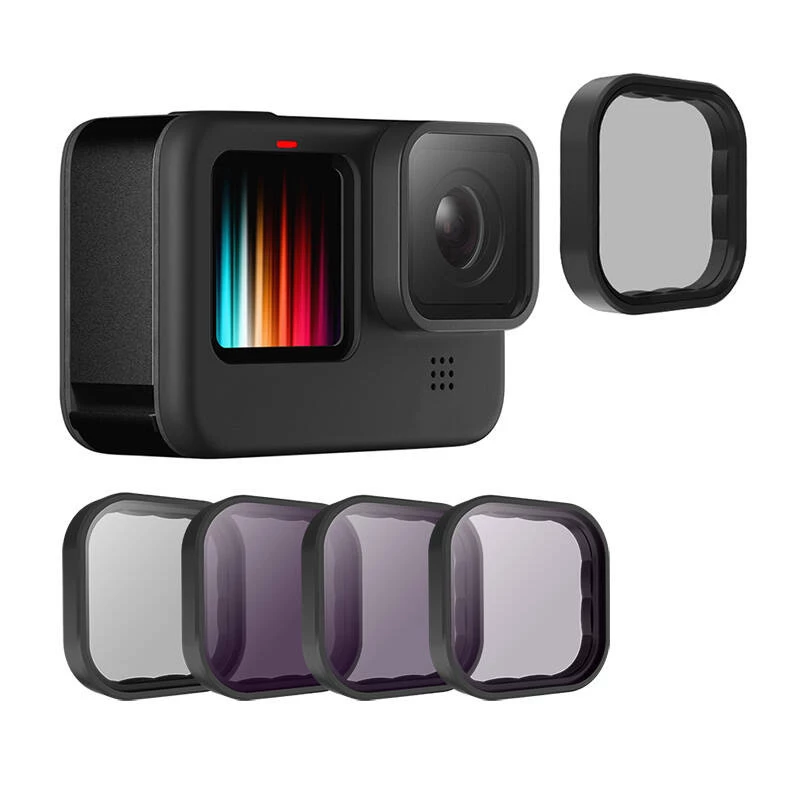 Set filtri per fotocamera Telesin ND8 ND16 ND32 CPL – kit nero da 4 pezzi