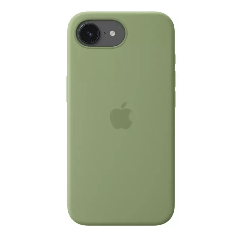Custodia protettiva in silicone compatibile MagSafe per Apple iPhone 17e — Light Moss, compatibile con schermi da 15,5 cm (6,1 pollici)