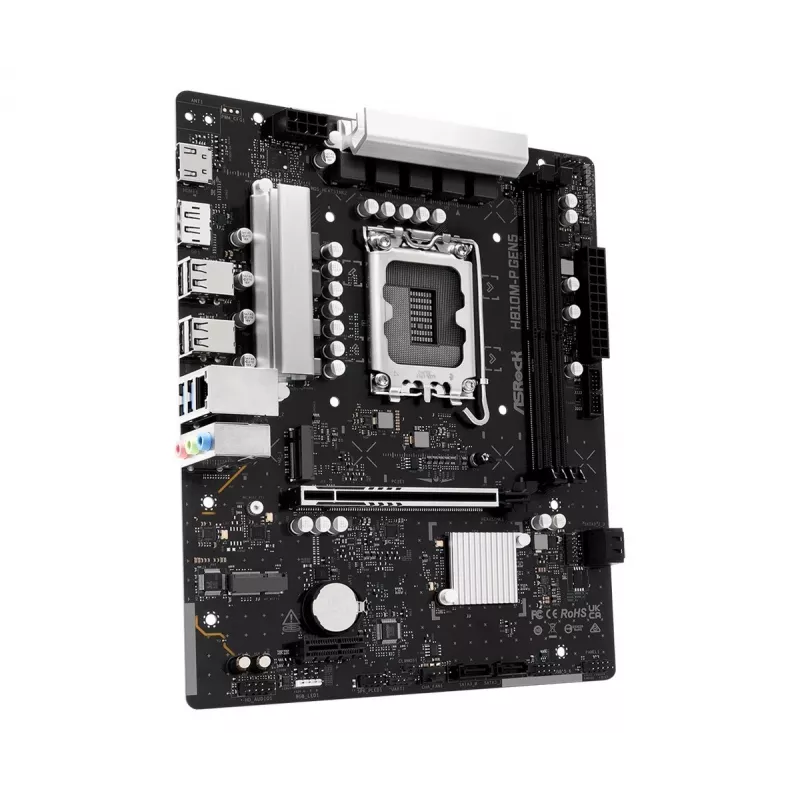ASRock H810M-P Gen5 Scheda madre, LGA 1851, Micro-ATX, DDR5
