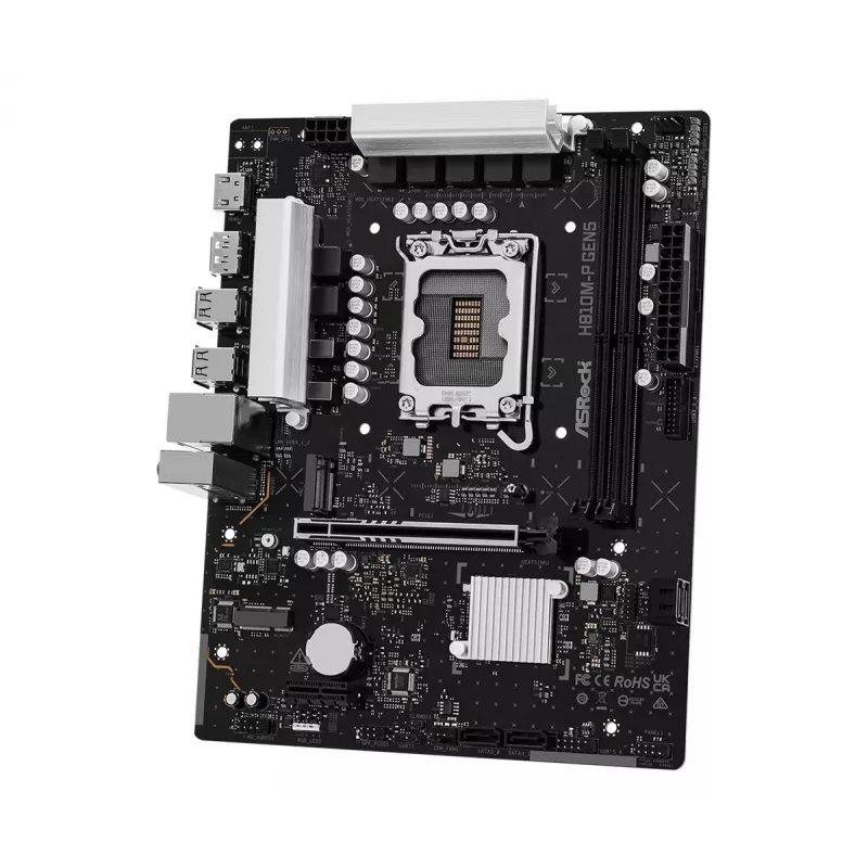 ASRock H810M-P Gen5 Scheda madre, LGA 1851, Micro-ATX, DDR5
