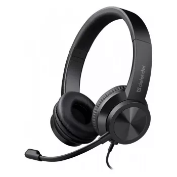 Cuffie con cavo e microfono DEFENDER tune 150 – nero, headset stereo con cavo