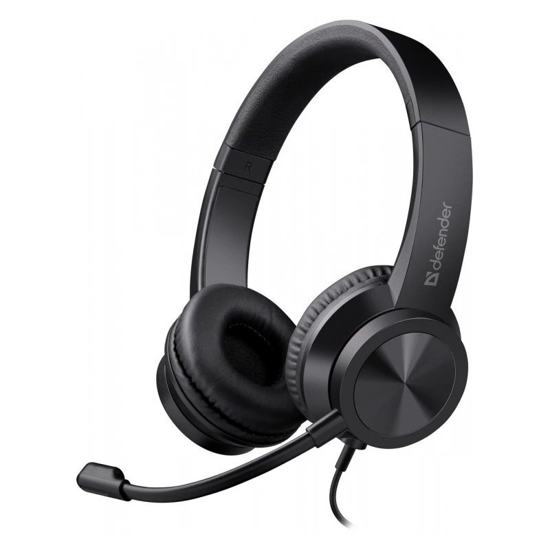 Cuffie con cavo e microfono DEFENDER tune 150 – nero, headset stereo con cavo