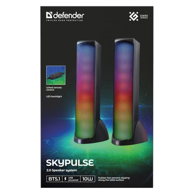 Defender Skypulse 2.0 Altoparlanti per PC, 60 W, Bluetooth, RGB