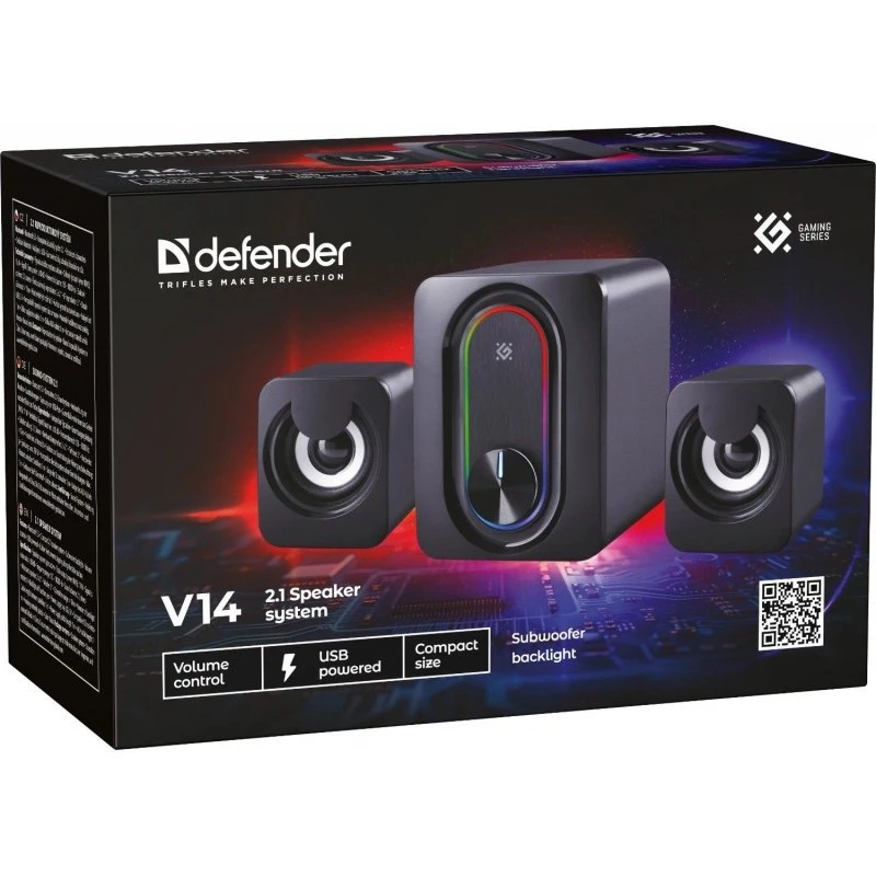 Defender V14 2.1 Altoparlanti per PC, 11 W, USB, Bluetooth