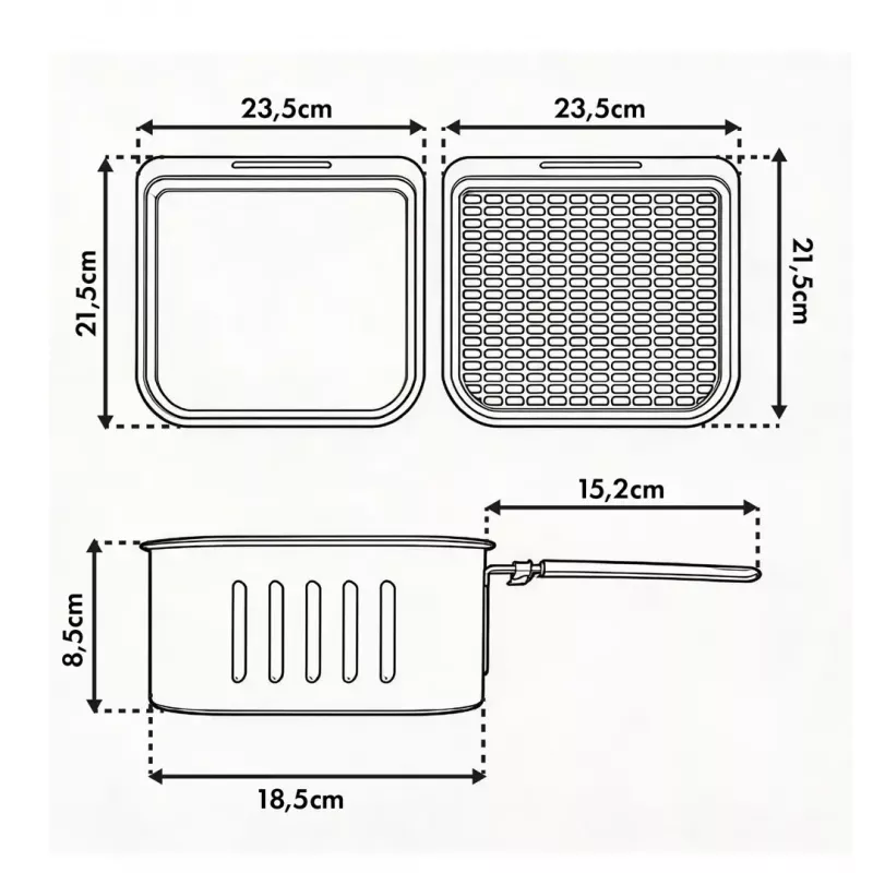 Friggitrice ad aria GreenBlue GB950 1800W, capacità 10 l, 8 programmi, pannello touch, timer, nero