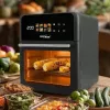 Friggitrice ad aria GreenBlue GB950 1800W, capacità 10 l, 8 programmi, pannello touch, timer, nero