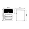 Friggitrice ad aria GreenBlue GB950 1800W, capacità 10 l, 8 programmi, pannello touch, timer, nero