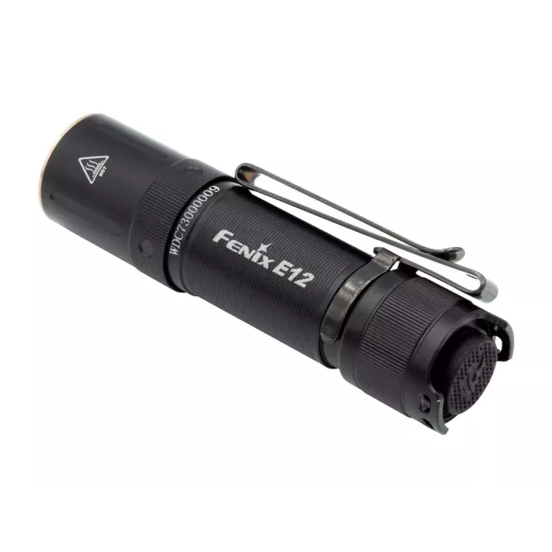Torcia tascabile Fenix E12 V2.0 nero LED alluminio IP68 50000h