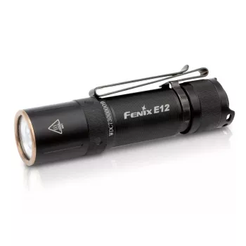 Torcia tascabile Fenix E12 V2.0 nero LED alluminio IP68 50000h