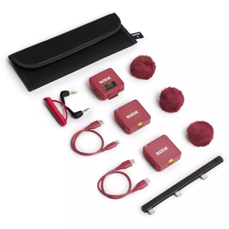 Microfono wireless Rode Wireless Go III Rosa — trasmissione compatta a 2,4 GHz, modello WIGOGEN3ROS