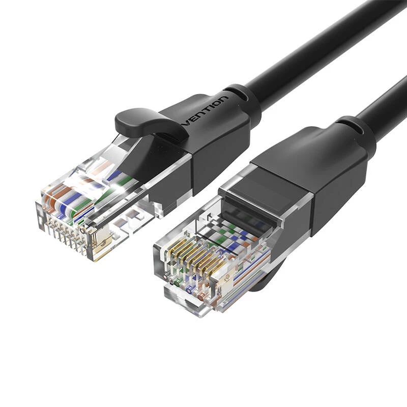 Cavo di rete UTP CAT6 Vention IBEBK RJ45 Ethernet 1000 Mbps 8 m (nero)