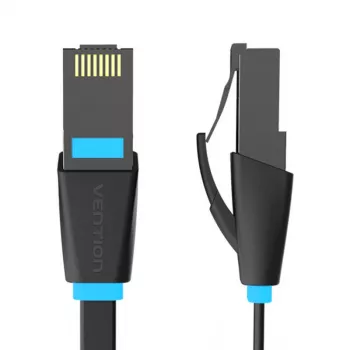 Cavo di rete piatto UTP CAT6 Vention IBJBF RJ45 Ethernet 1000 Mbit/s 1 m nero