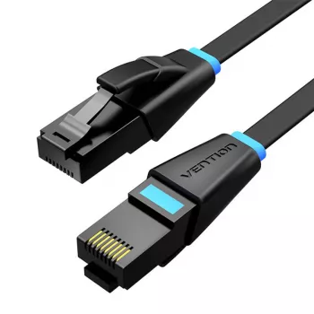 Cavo di rete piatto UTP CAT6 Vention IBJBF RJ45 Ethernet 1000 Mbit/s 1 m nero