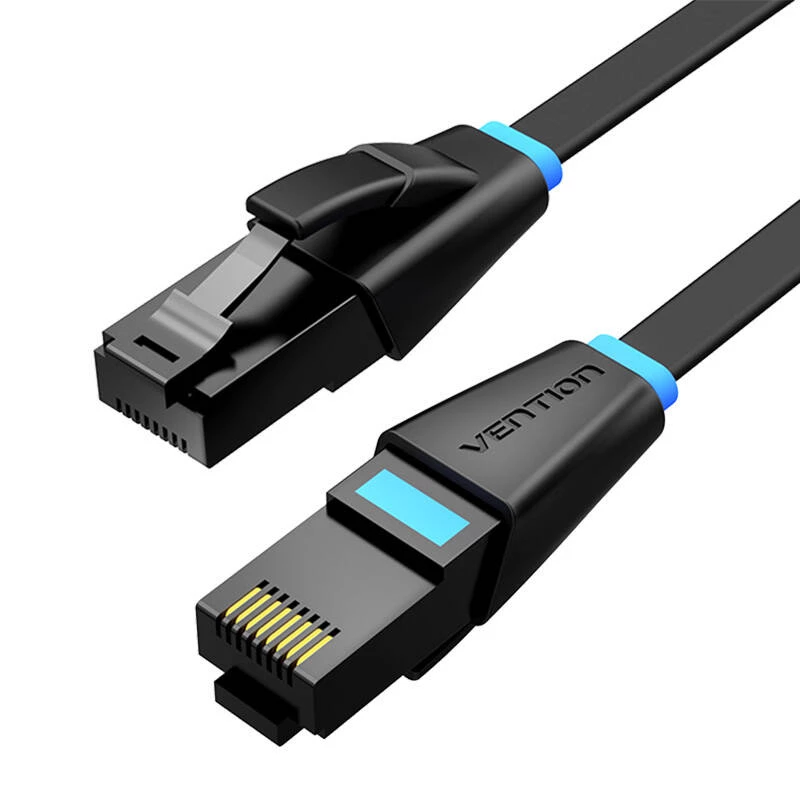 Cavo di rete piatto UTP CAT6 Vention IBJBF RJ45 Ethernet 1000 Mbit/s 1 m nero