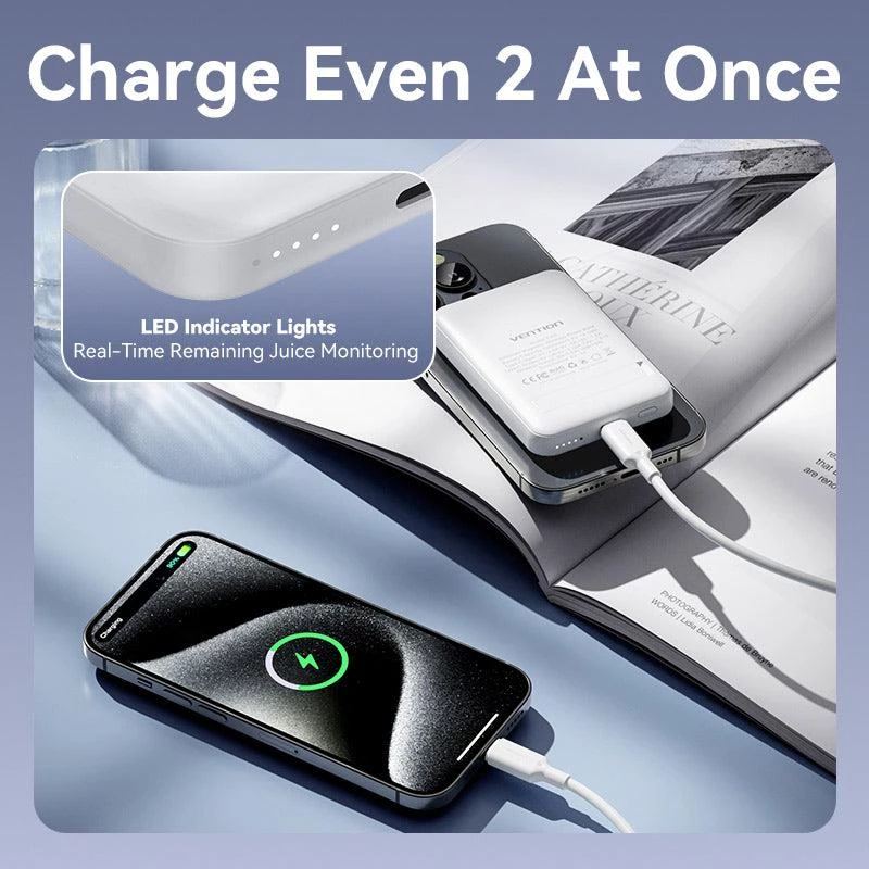 Powerbank wireless 5000MAH 20W/MAGNETIC nero FHSB0 Vention
