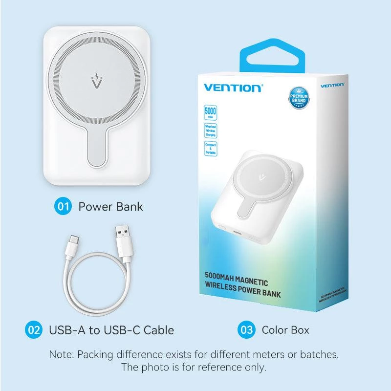 Powerbank wireless 5000MAH 20W/MAGNETIC nero FHSB0 Vention