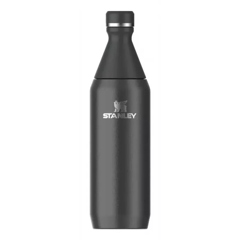 Stanley All Day Slim Bottiglia termica 0,6 L, acciaio inossidabile, nero, 10-12069-024