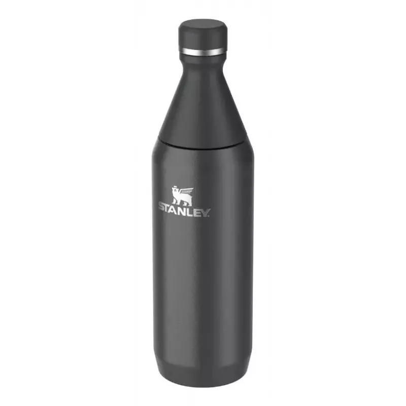 Stanley All Day Slim Bottiglia termica 0,6 L, acciaio inossidabile, nero, 10-12069-024