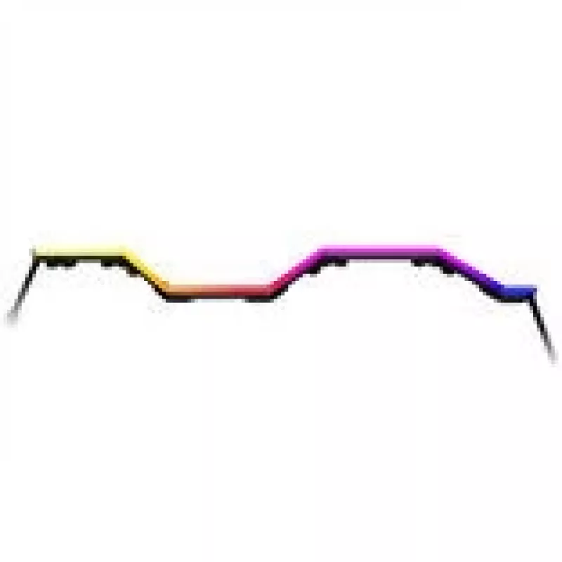 Striscia LED HYTE Noodle LN70 ARGB 70 cm, nero