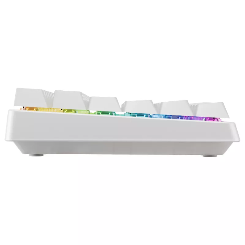 Tastiera meccanica compatta wireless Cherry XTRFY K33 75% QWERTZ tedesco bianco USB + RF + Bluetooth RGB