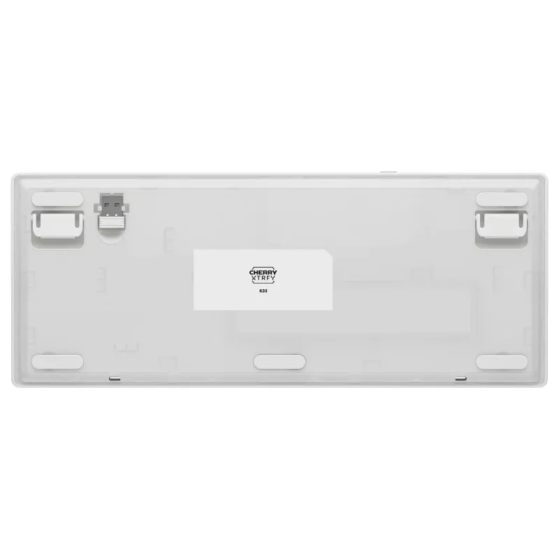 Tastiera meccanica compatta wireless Cherry XTRFY K33 75% QWERTZ tedesco bianco USB + RF + Bluetooth RGB