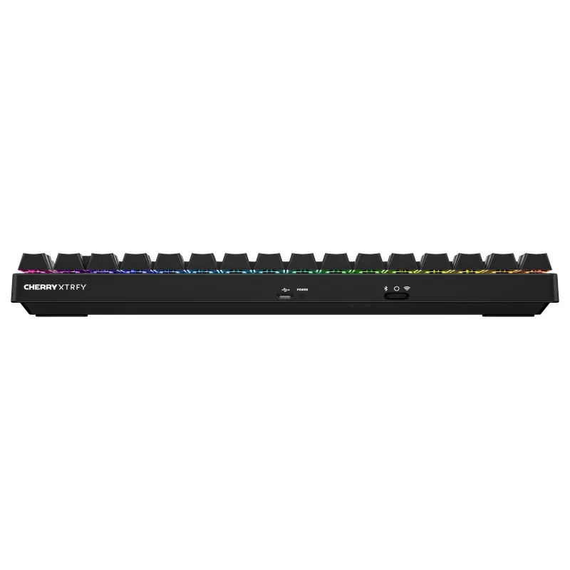 Tastiera da gaming wireless Cherry XTRFY K33 Compact 75 % QWERTZ tedesco USB + RF + Bluetooth RGB nero
