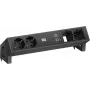 Modulo di alimentazione Bachmann DESK2 con 2x prese CEE7/3, 2x connessioni computer, 2x caricabatterie USB 22W, nero, 0,2m GST