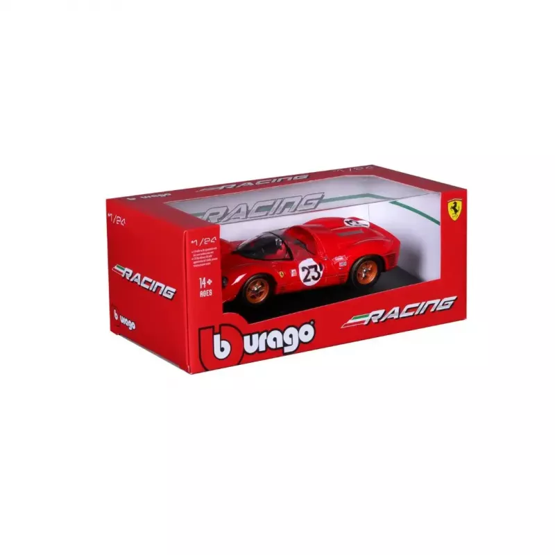 Modello supercar Bburago Ferrari 330 P4 Daytona, preassemblato in scala 1:24