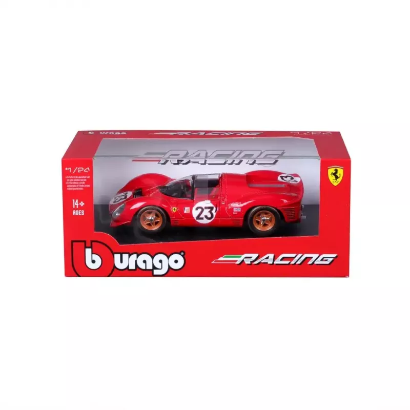 Modello supercar Bburago Ferrari 330 P4 Daytona, preassemblato in scala 1:24