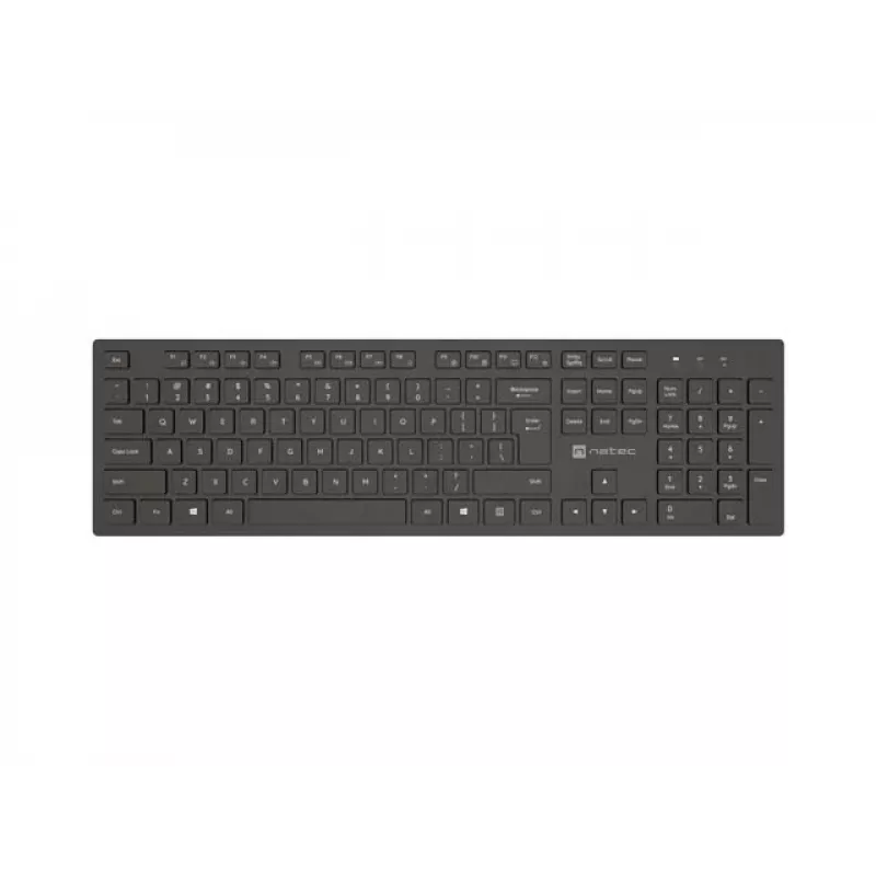 Tastiera NATEC HERRING Wireless 2.4 GHz sottile layout US