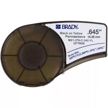 Etichetta per stampante non adesiva Brady M21-375-C-342-YL, poliolefina, giallo, 1,64 cm x 2,1 m