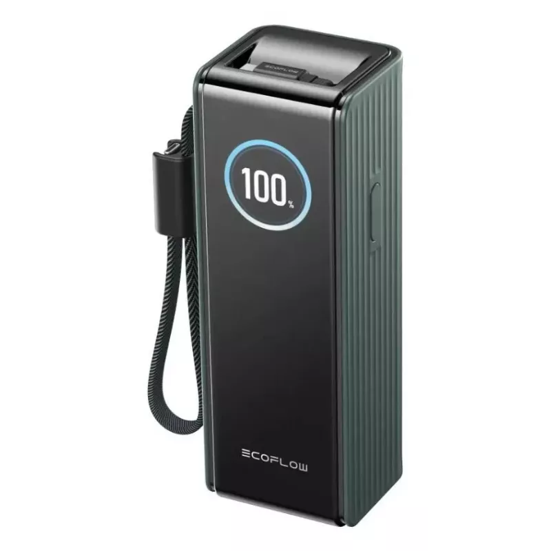 Powerbank EcoFlow RAPID 25000 mAh verde — 170 W di potenza totale, 2× USB-C, 1× USB-A