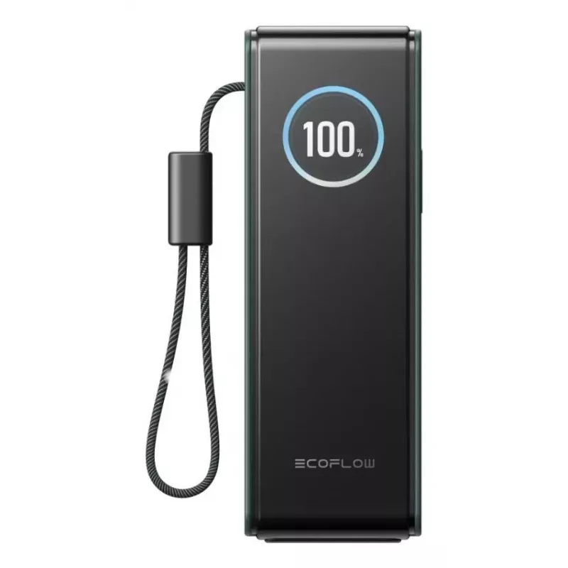 Powerbank EcoFlow RAPID 25000 mAh verde — 170 W di potenza totale, 2× USB-C, 1× USB-A